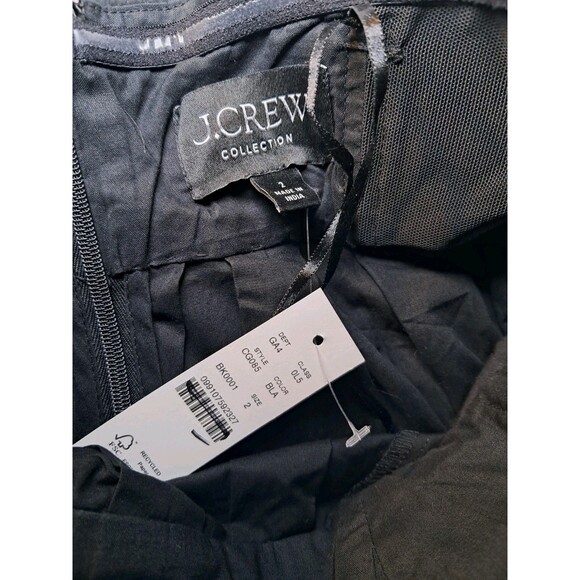 J.Crew Strapless Bow Back Maxi Dress Occasion Black $228 CG085 Size 2  NWT - Picture 6 of 11